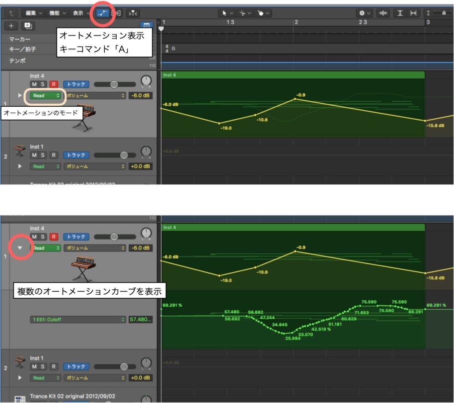 Logic Pro XのMIDIオートメーションの概要 特定非営利活動法人ミュージックプランツ 音楽制作・作曲・DTMを支援する会